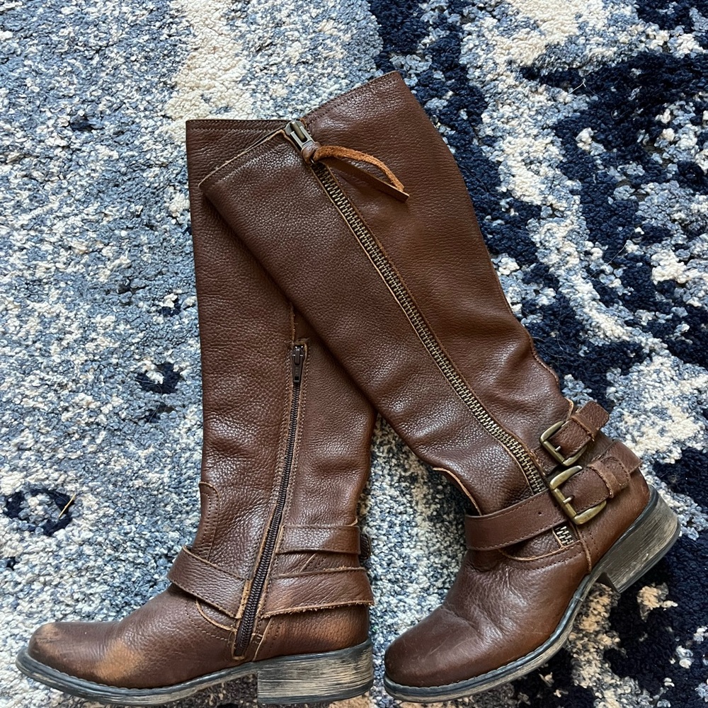 Steve Madden Brown Genuine Leather Boots